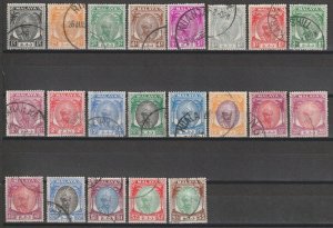 MALAYA/PAHANG 1950 SG 53/73 USED Cat £140