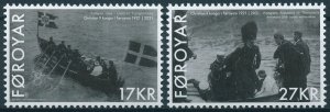 Faroes Faroe Islands Royalty Stamps 2021 MNH Royal Visit King Christian X 2v Set