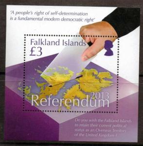 FALKLAND ISLANDS SGMS1251 2013 REFERENDUM MNH