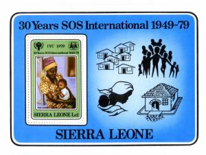 SIERRA LEONE 453a MNH S/S SCV $2.00 BIN $1.25  IYC 1979