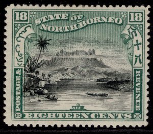 NORTH BORNEO QV SG110b, 18c black & green, M MINT. Cat £130. P14½-15