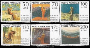 Vatican City Scott 607-612 Mint never hinged.