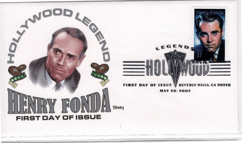 3911 FDC Henry Fonda - see scan