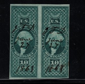 USA #R95a Used Fine Scarce Pair **With Certificate** 