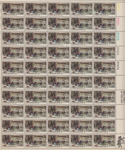 US #1702  Winter scene by Currier  Full sheet of 50-MNH