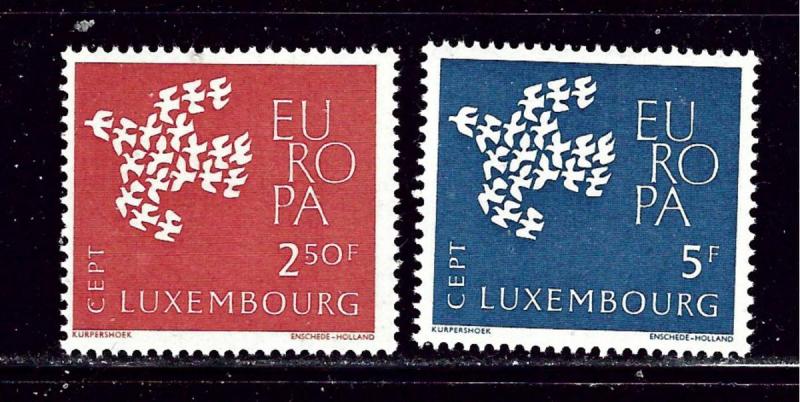 Luxemburg 382-83 MNH 1961 Europa