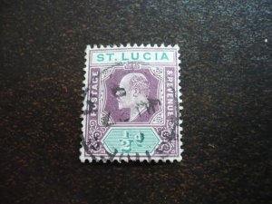 Stamps - St. Lucia - Scott# 50 - Used Part Set of 1 Stamp