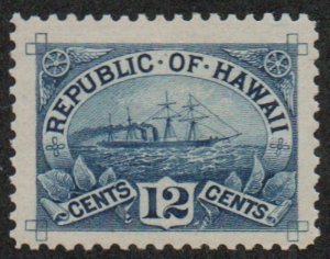 MALACK Hawaii 78 VF JUMBO OG H, vivid color! b9563