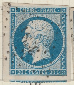 Francia Frankreich France 1854 Napoleon 20c Used Stamp Y&T 14A €2 A23P10F11757