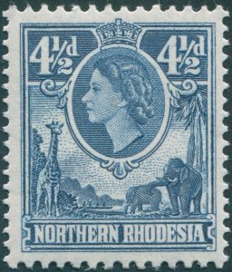 Northern Rhodesia 1953 4½d deep blue SG67 unused