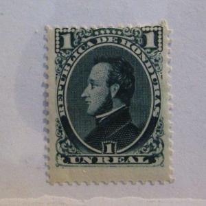HONDURAS Scott #30a * MH stamp, vg-fine + 102 card
