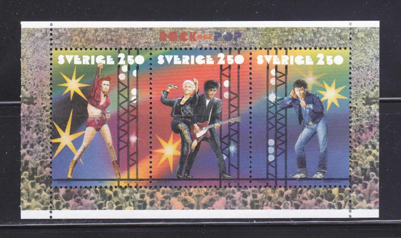 Sweden 1909a Booklet Pane Set MNH Rock Musicians