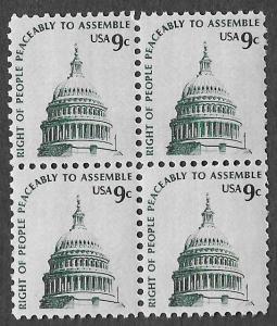 US Scott 1591 - Capitol Dome - Block of 4 - MNH