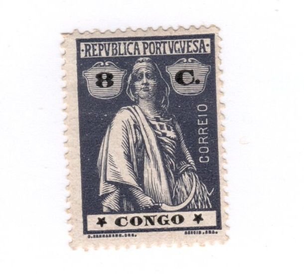 Portuguese Congo #107 MH Remnants - Stamp CAT VALUE $1.90