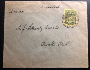 1930 Daugavpils Latvia Trans Atlantic Cover To Oroville OH USA