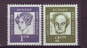 J24927 JLstamps 1961-2 germany berlin part of set mnh #9n189-90 people