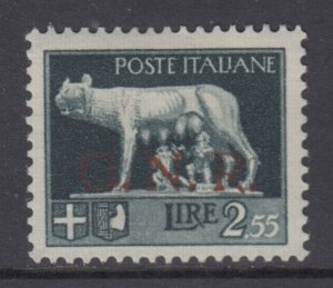 ITALY RSI n.483A cv 650$ MH* Signed Biondi - Variety Wrong Colour overprint