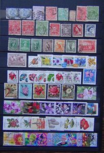 Australia QV - QE2 range States KGV Heads Flowers values to $1 Used