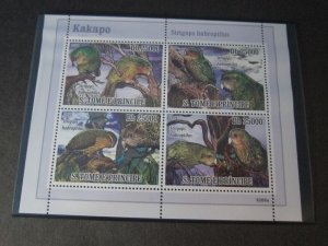 St. Thomas & Prince Islands 2009 Sc 1970 Bird set MNH