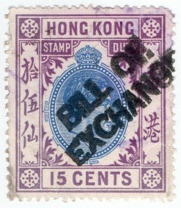 (I.B) Hong Kong Revenue : Bill of Exchange 15c