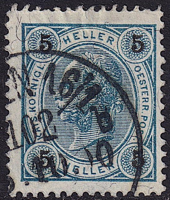 Austria - 1899 - Scott #73 - used - WIEN 102 pmk