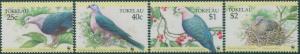 Tokelau 1995 SG220-223 Endangered Species set MNH