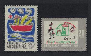 Argentina Children's Stamp Design Competition 2v 1968 MNH SG#1230-1231