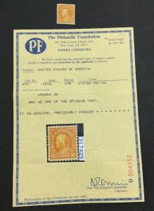 MOMEN: US #472 MINT OG H #26736