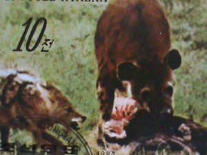 ​KOREA-1984-SC#2417 -SPOTTED HYAENA-WILD ANIMALS CTO FULL SHEET-VERY FINE