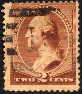 SC#210 2¢ George Washington (1883) Used 