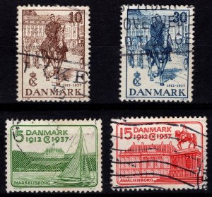 Denmark 1937 Silver Jubilee of Christian X, Set [Used]