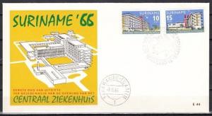 Suriname, Scott cat. 331-332. Hospital issue. First day cover. *