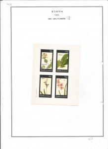 STAFFA - 1982 - Flowers - Sheets - Mint Light Hinged - Private Issue