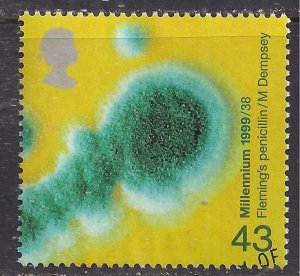 GB 1999 QE2 43p Millennium Patients tale SG 2082 Ex Fdc ( T586 )