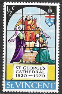 St. Vincent 1/2c St. George's Cathedral  issue of 1970, Scott 303 MLH