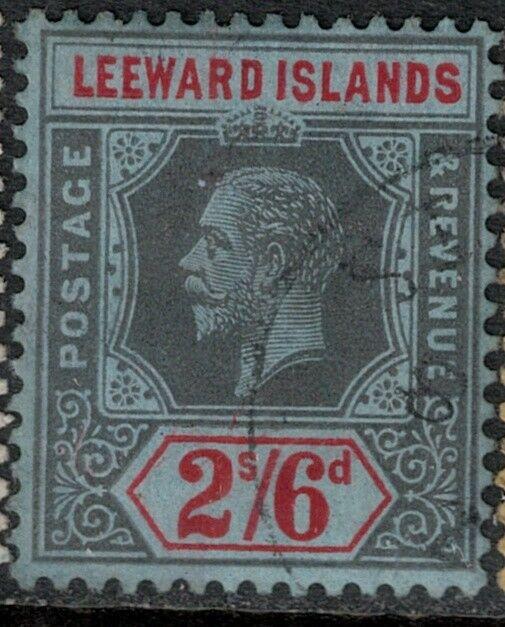 Leeward Islands 1914 SC 56 Used CV $58