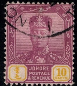 Malaya Jahore Scott 110  stamp,  wmk SON  cx