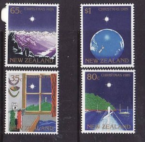 New Zealand-Sc#960-3-unused NH set-Christmas-1989-id5-