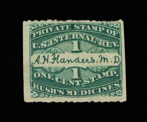 GENUINE #RS87d PRIVATE DIE A.H. FLANDERS MEDICINE ON WMK-191R PAPER #14447