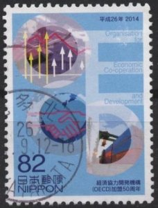 Japan 3660 (used) 82y Org. for Economic Cooperation (2014)