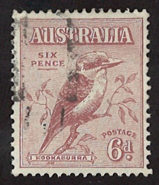 Australia 1932 Kookaburra Dacelo novaeguineae 6d (LL-95)