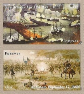 US 4664-4665 4665a Civil War 1862 forever vert pair (2 stamps) MNH 2012 