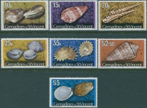 Grenadines of St Vincent 1977 SG42A-52A Shells 1977 imprints MNH