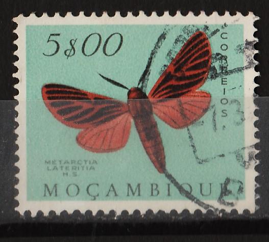 Mozambique 1953 Butterflies & Moths 5$00 (1/20) USED