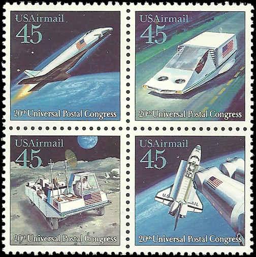 US - C125a - MNH - Block of 4 - SCV-4.00