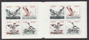 Estonia 234a Birds Booklet MNH VF