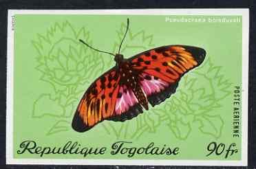 Togo 1970 Butterflies 90f Pseudacraea boisduvali imperf f...