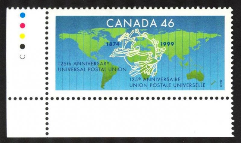 Canada 1999 UPU 125 Years Mi. 1740 MNH