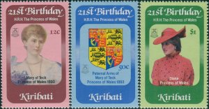 Kiribati 1982 SG183-185 Royal Birthday set MNH