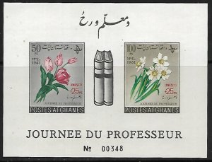 Afghanistan # B51a - Teachers Day, MS - surcharged, imperf. - MNH.....{BLW21}